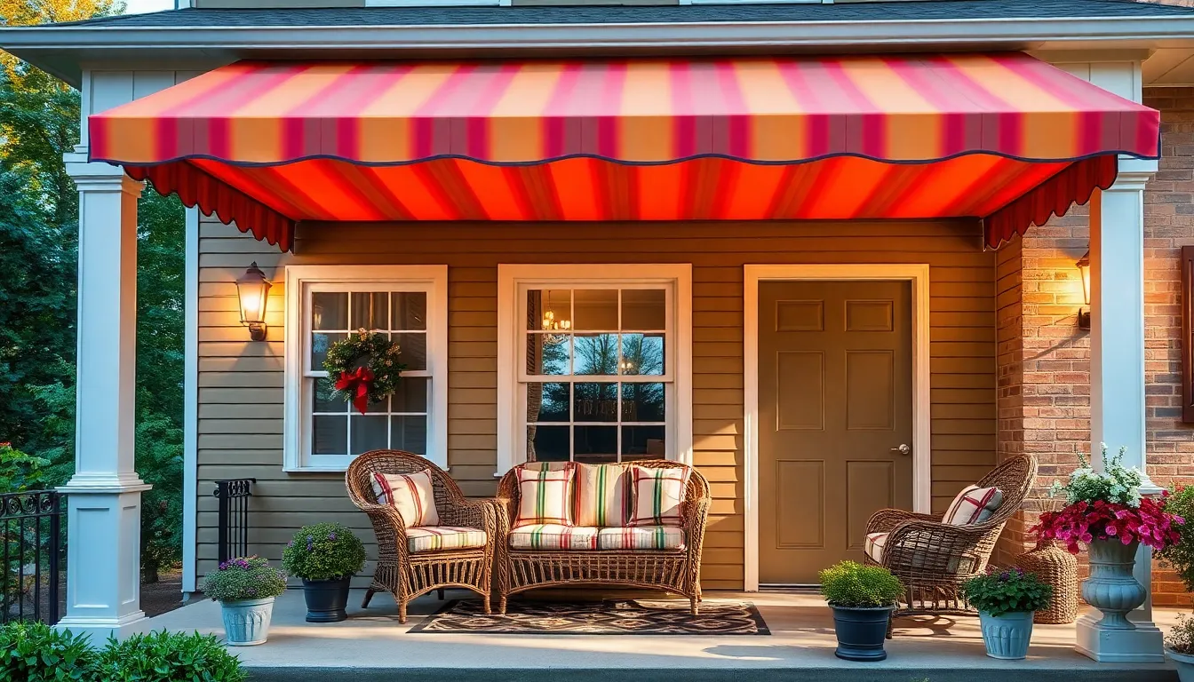25 Stunning Front Porch Awning Ideas to Transform Your Home's Curb Appeal 14 25 Stunning Front Porch Awning Ideas to Transform Your Home's Curb Appeal 13
