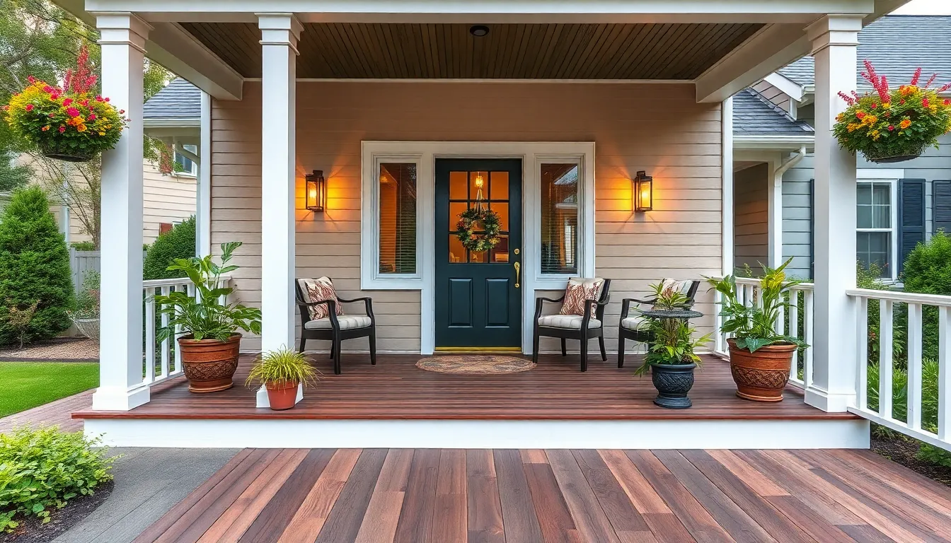 25 Stunning Front Porch Deck Ideas That'll Transform Your Home's Curb Appeal 14 25 Stunning Front Porch Deck Ideas That'll Transform Your Home's Curb Appeal 13
