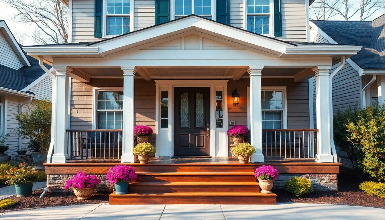 27 Front Porch Overhang Ideas to Transform Your Home's Curb Appeal 14 27 Front Porch Overhang Ideas to Transform Your Home's Curb Appeal 13