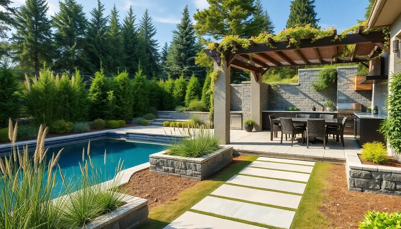 25 Pool and Outdoor Kitchen Ideas That'll Transform Your Backyard Into Paradise 14 25 Pool and Outdoor Kitchen Ideas That'll Transform Your Backyard Into Paradise 13