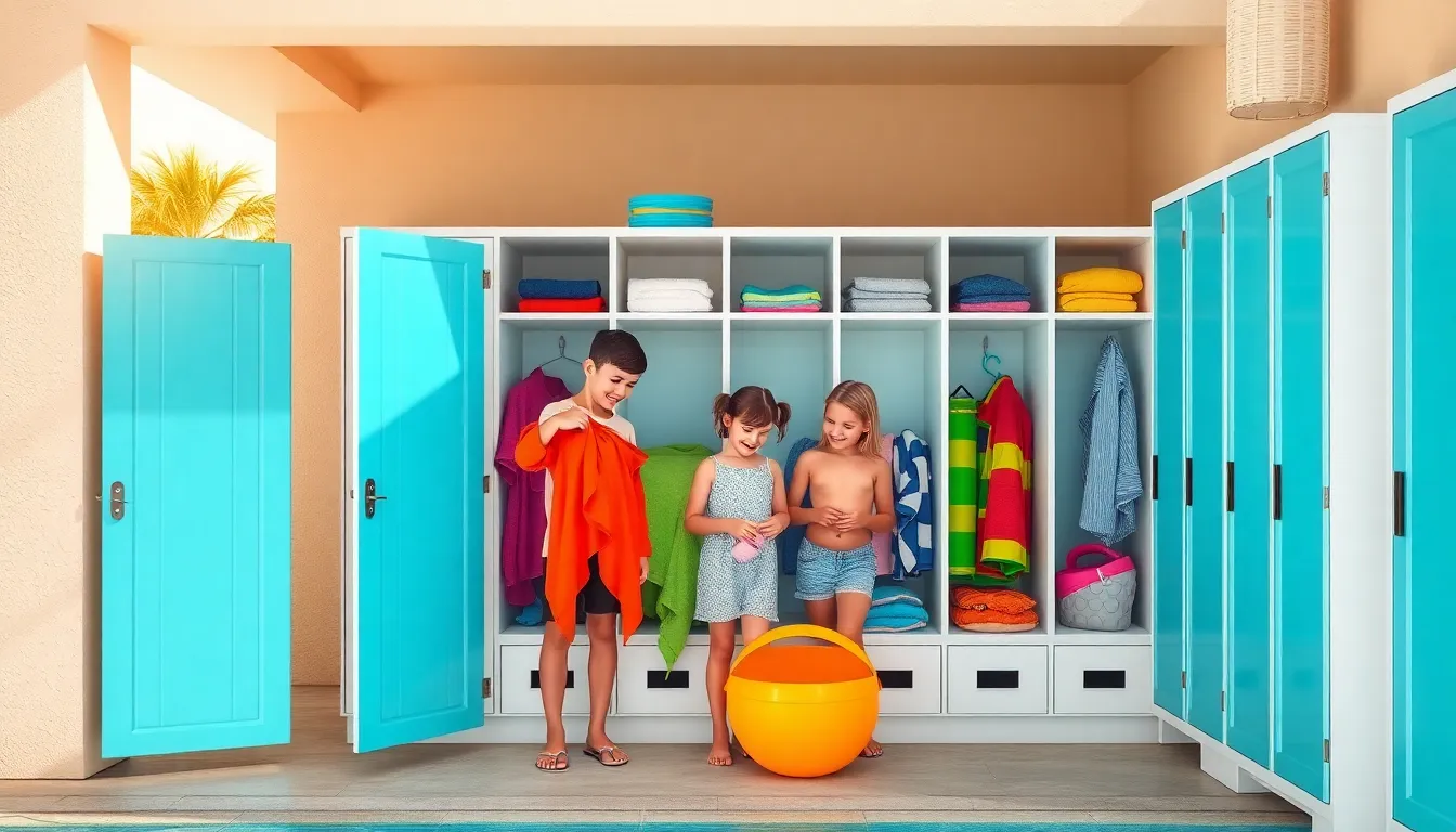 15 Smart Pool Towel Storage Ideas That'll Transform Your Poolside Chaos 14 15 Smart Pool Towel Storage Ideas That'll Transform Your Poolside Chaos 13