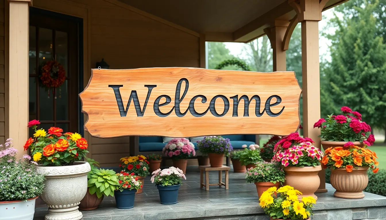 25 Porch Welcome Signs Ideas to Transform Your Front Door in 2025 14 25 Porch Welcome Signs Ideas to Transform Your Front Door in 2025 13
