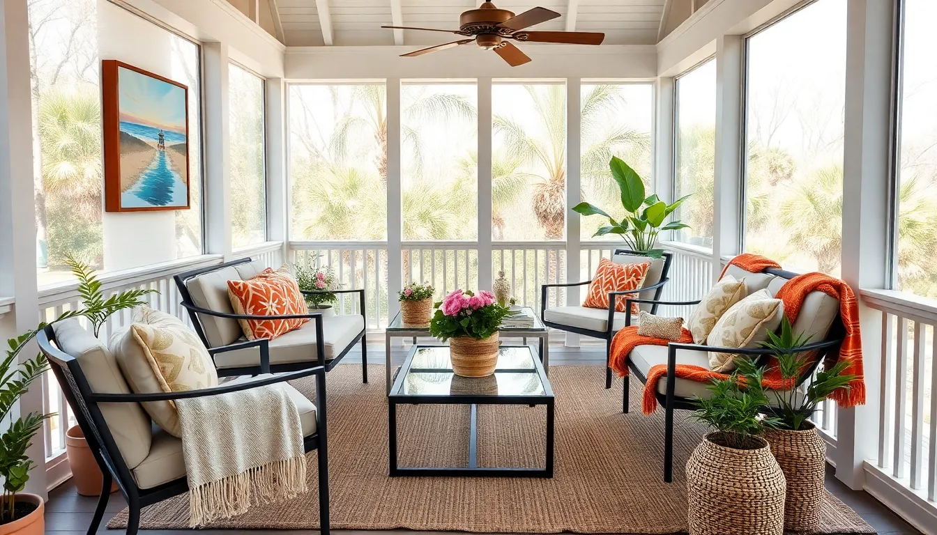 25 Stunning Screen Porch Decorating Ideas to Transform Your Outdoor Space 14 25 Stunning Screen Porch Decorating Ideas to Transform Your Outdoor Space 13