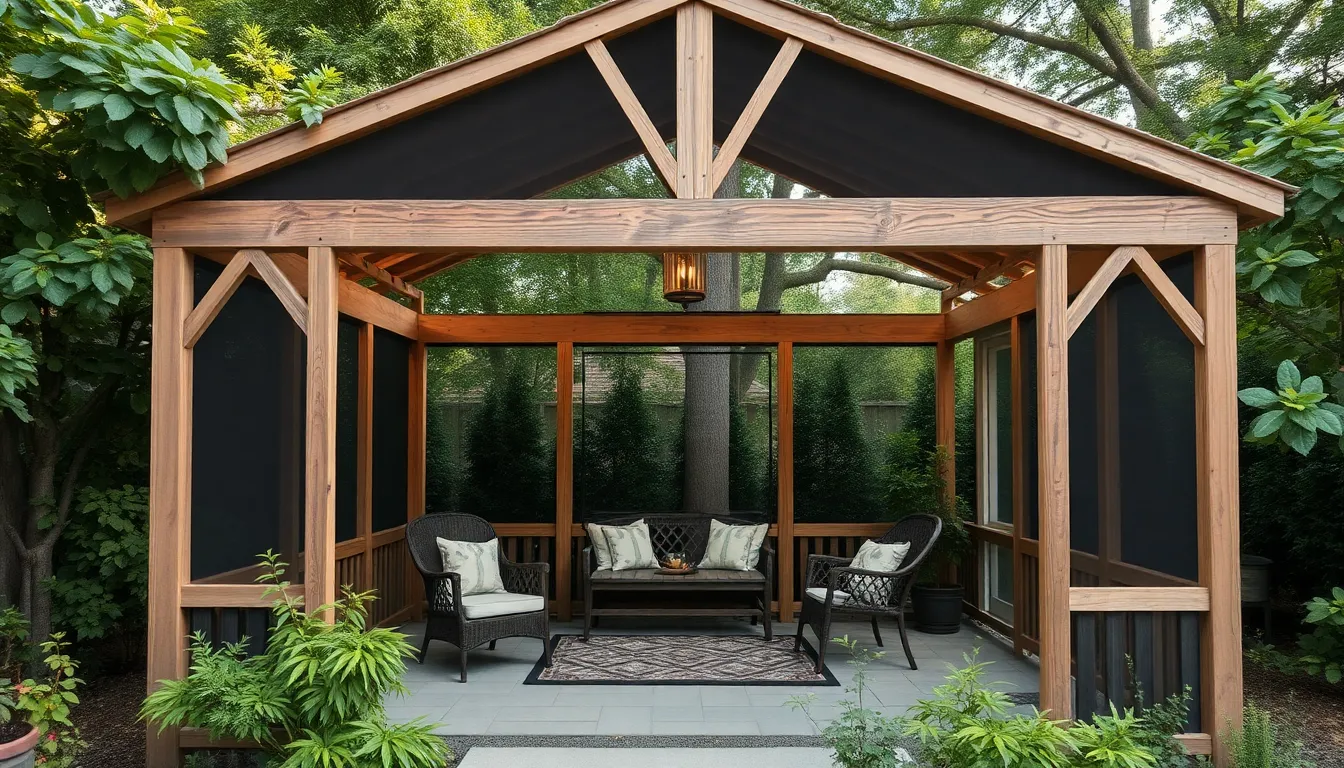 25 Stunning Screened Gazebo Ideas to Transform Your Backyard Into an Outdoor Oasis 13