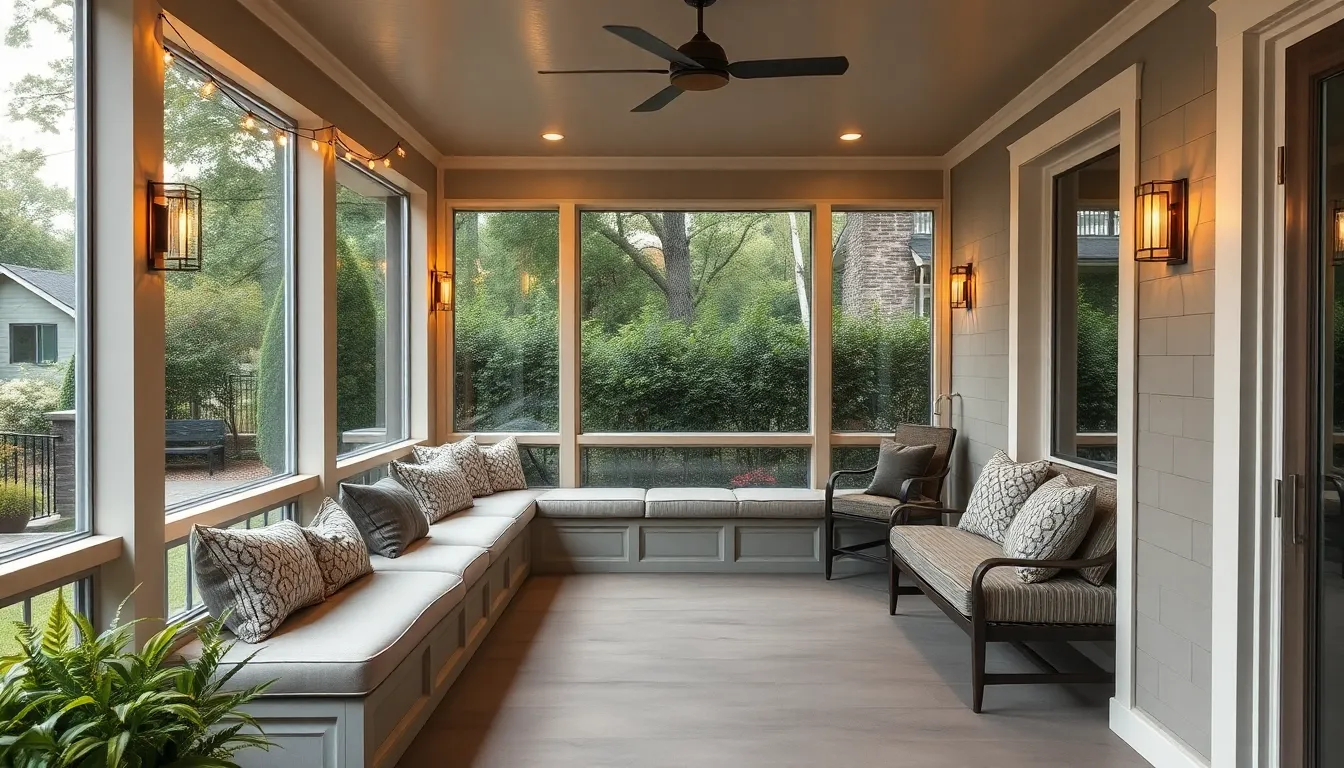 27 Screened In Front Porch Ideas That'll Transform Your Home (2025 Guide) 14 27 Screened In Front Porch Ideas That'll Transform Your Home (2025 Guide) 13