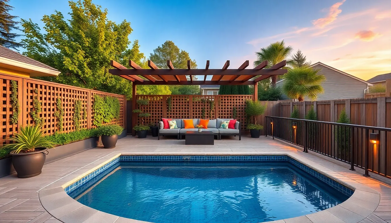 25 Small Above Ground Pool Deck Ideas to Transform Your Backyard on Any Budget 14 25 Small Above Ground Pool Deck Ideas to Transform Your Backyard on Any Budget 13