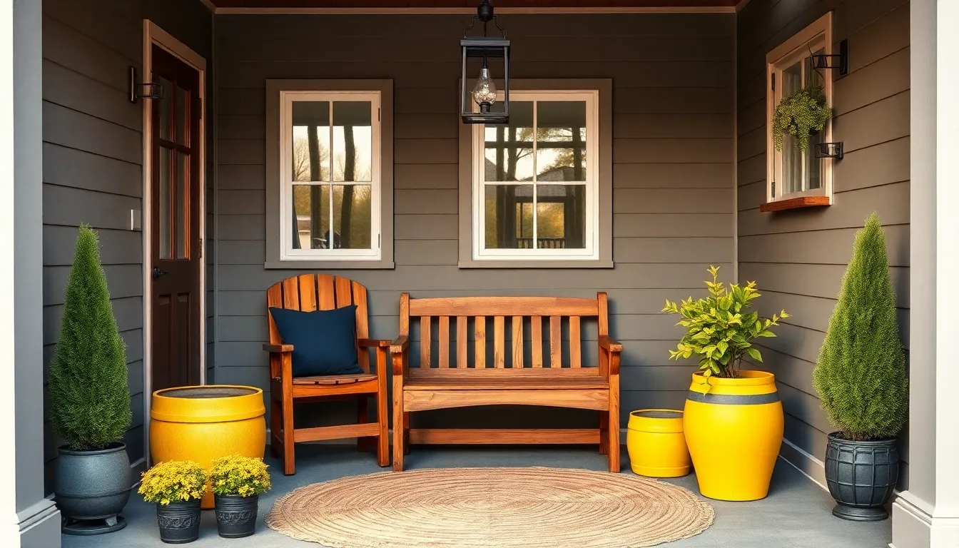 25 Small Front Porch Ideas on a Budget That'll Transform Your Entryway 14 25 Small Front Porch Ideas on a Budget That'll Transform Your Entryway 13