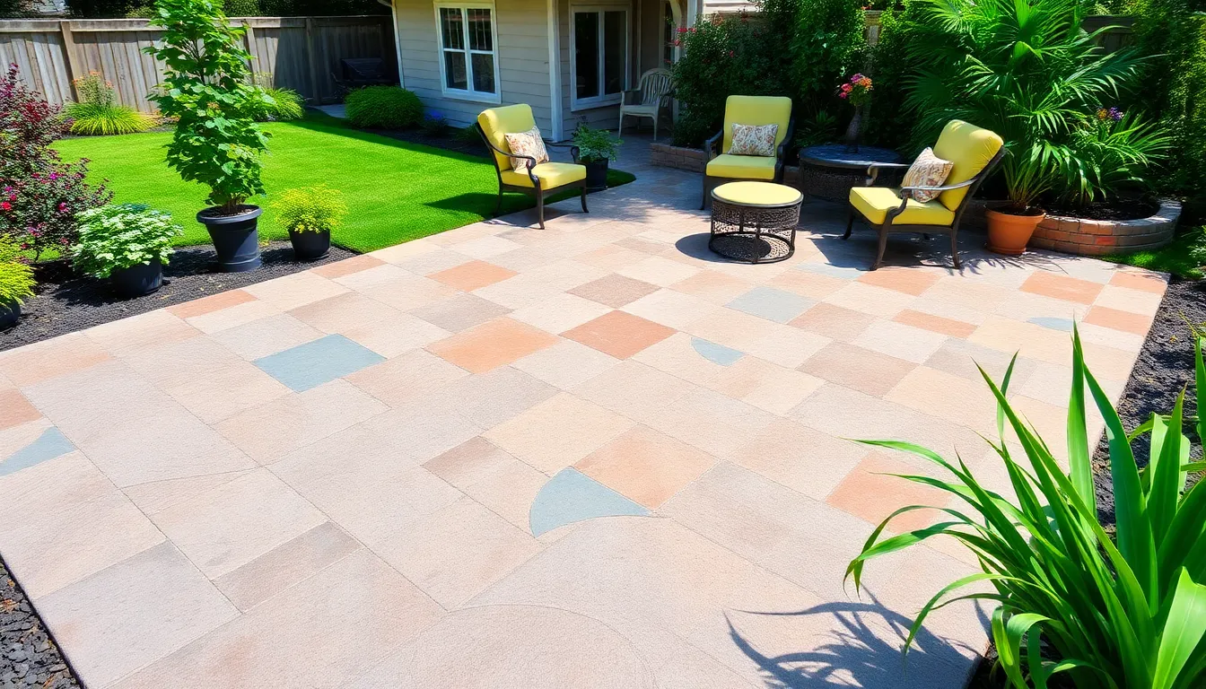 20 Stunning Stamped Concrete Patio Ideas That'll Transform Your Backyard on a Budget 13