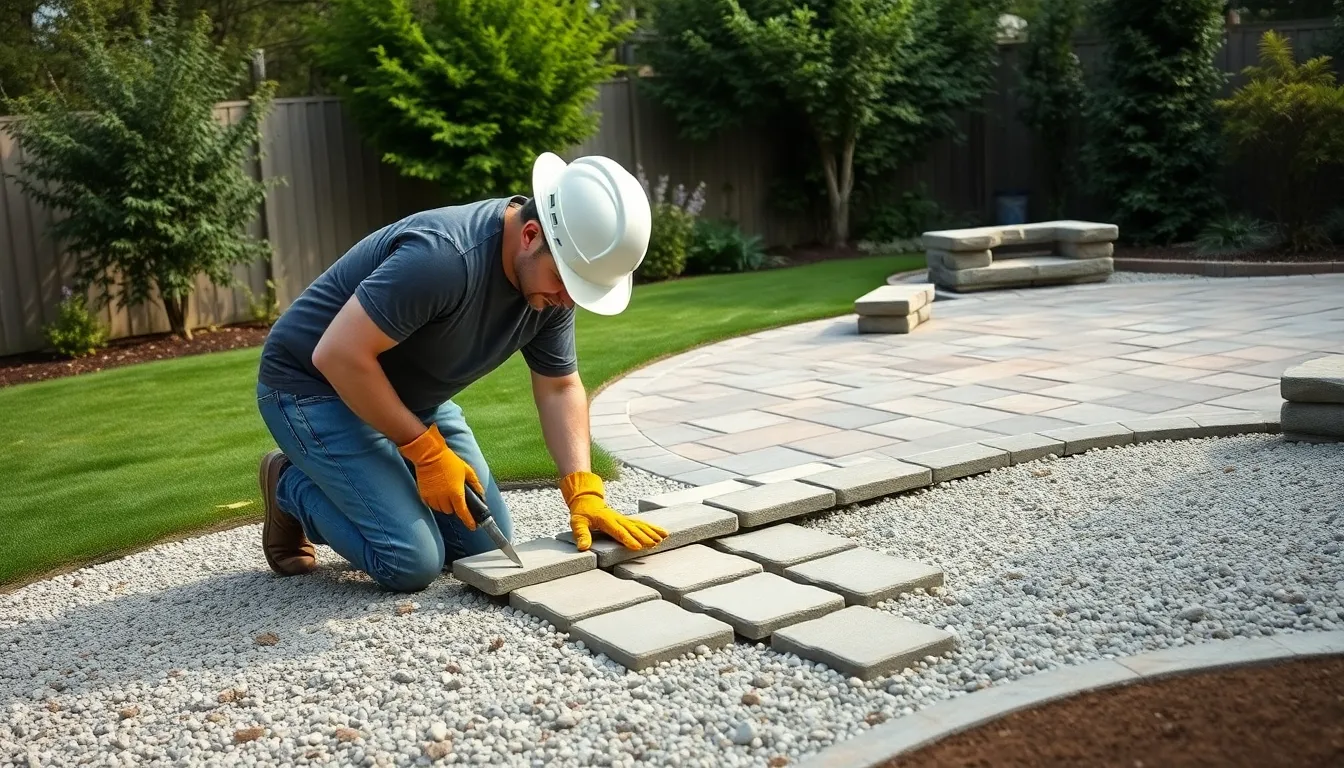 25 Stunning Backyard Stone Patio Ideas That'll Transform Your Outdoor Space 16 25 Stunning Backyard Stone Patio Ideas That'll Transform Your Outdoor Space 15