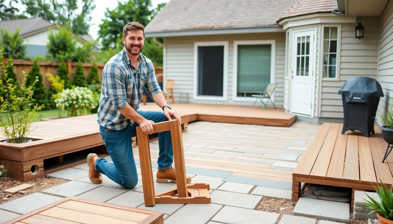 23 Stunning Deck Patio Combo Ideas That Transform Your Backyard 16 23 Stunning Deck Patio Combo Ideas That Transform Your Backyard 15