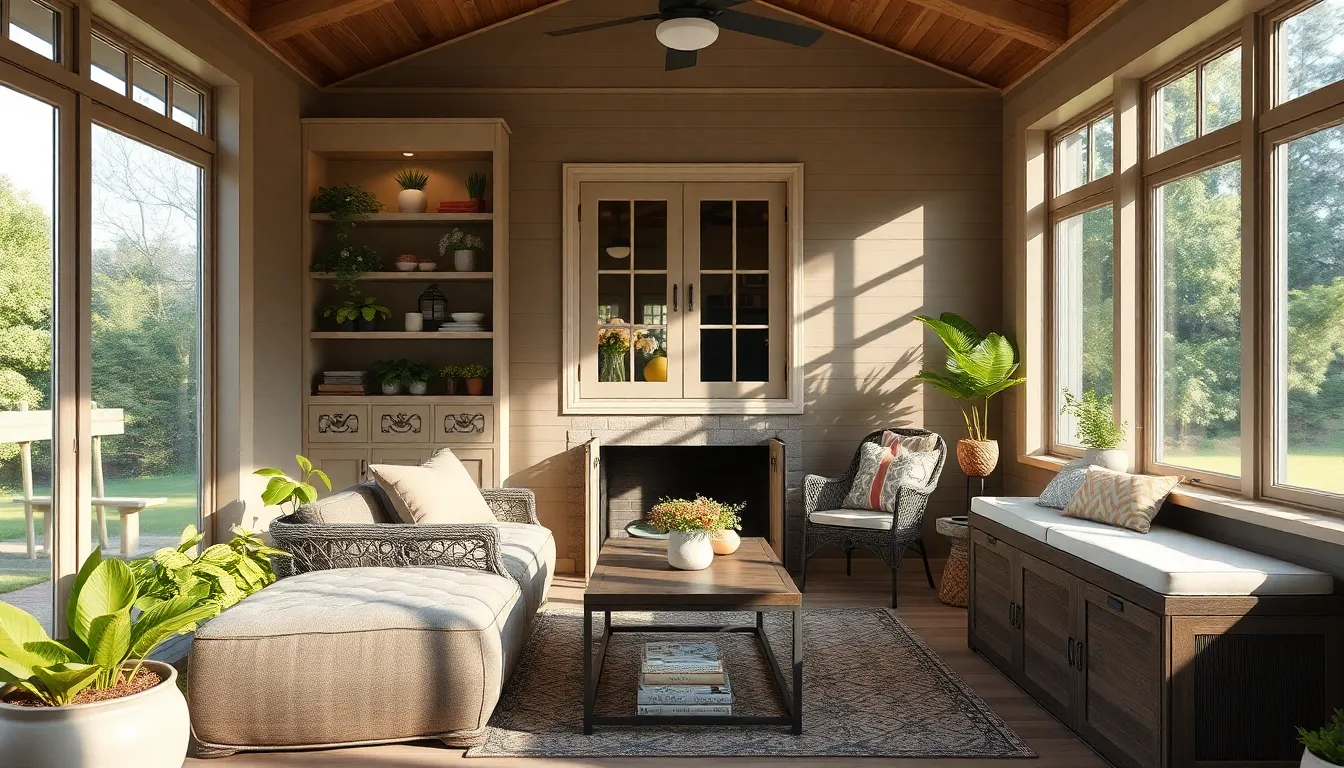 25 Stunning Enclosed Back Porch Ideas to Transform Your Outdoor Space 16 25 Stunning Enclosed Back Porch Ideas to Transform Your Outdoor Space 15