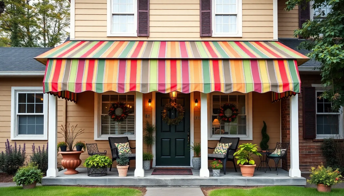25 Stunning Front Porch Awning Ideas to Transform Your Home's Curb Appeal 16 25 Stunning Front Porch Awning Ideas to Transform Your Home's Curb Appeal 15
