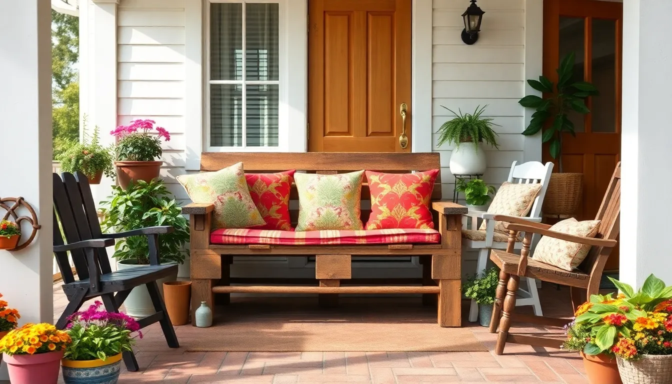 25 Front Porch Seating Ideas That Transform Your Space on Any Budget 16 25 Front Porch Seating Ideas That Transform Your Space on Any Budget 15