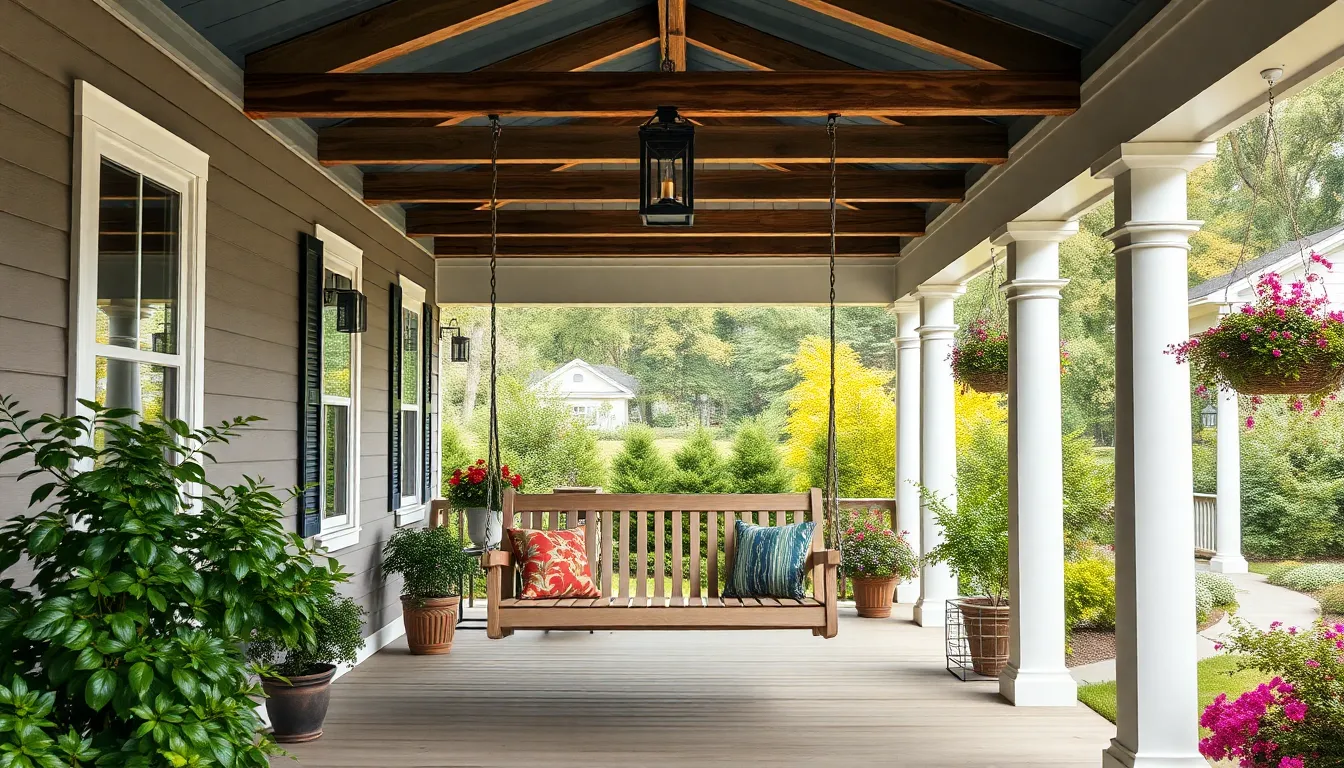 25 Stunning Front Porch Swing Ideas to Transform Your Home's Curb Appeal 16 25 Stunning Front Porch Swing Ideas to Transform Your Home's Curb Appeal 15