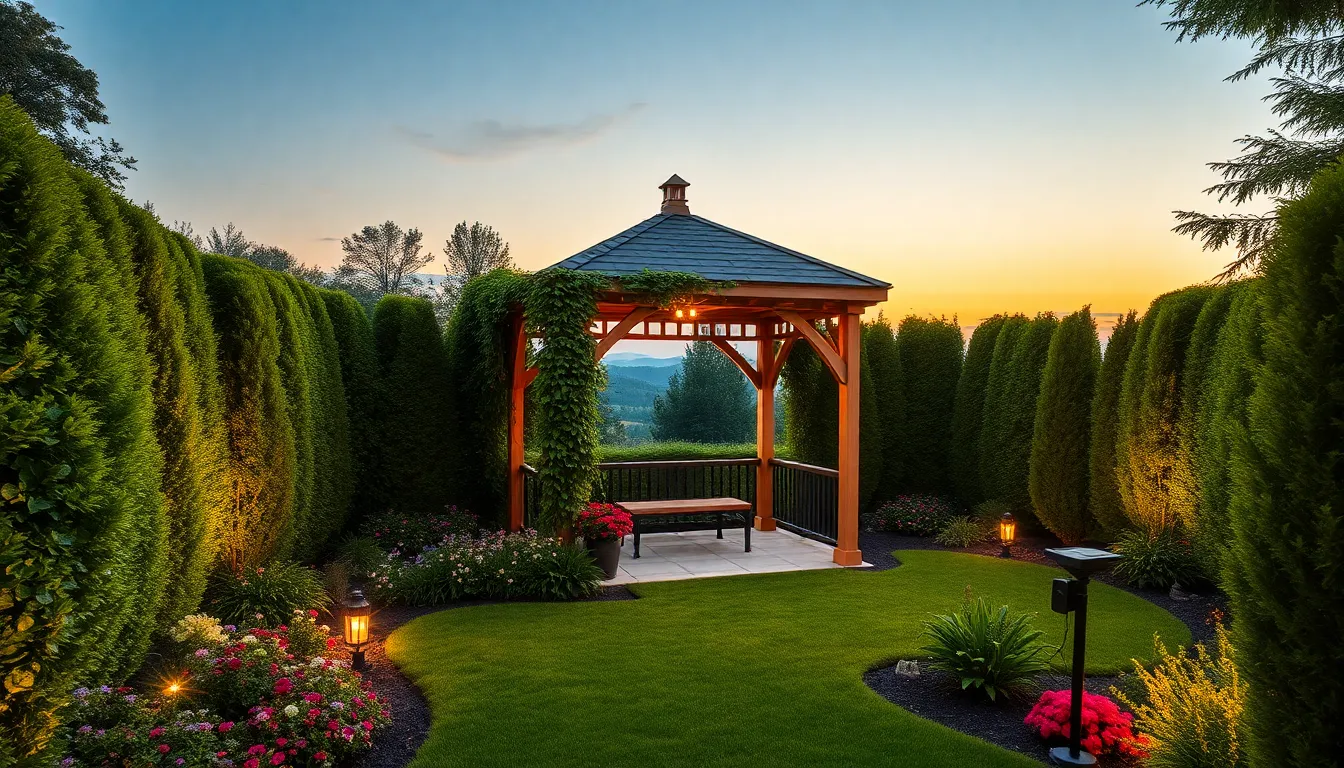 25 Stunning Enclosed Backyard Gazebo Ideas to Transform Your Outdoor Space 16 25 Stunning Enclosed Backyard Gazebo Ideas to Transform Your Outdoor Space 15