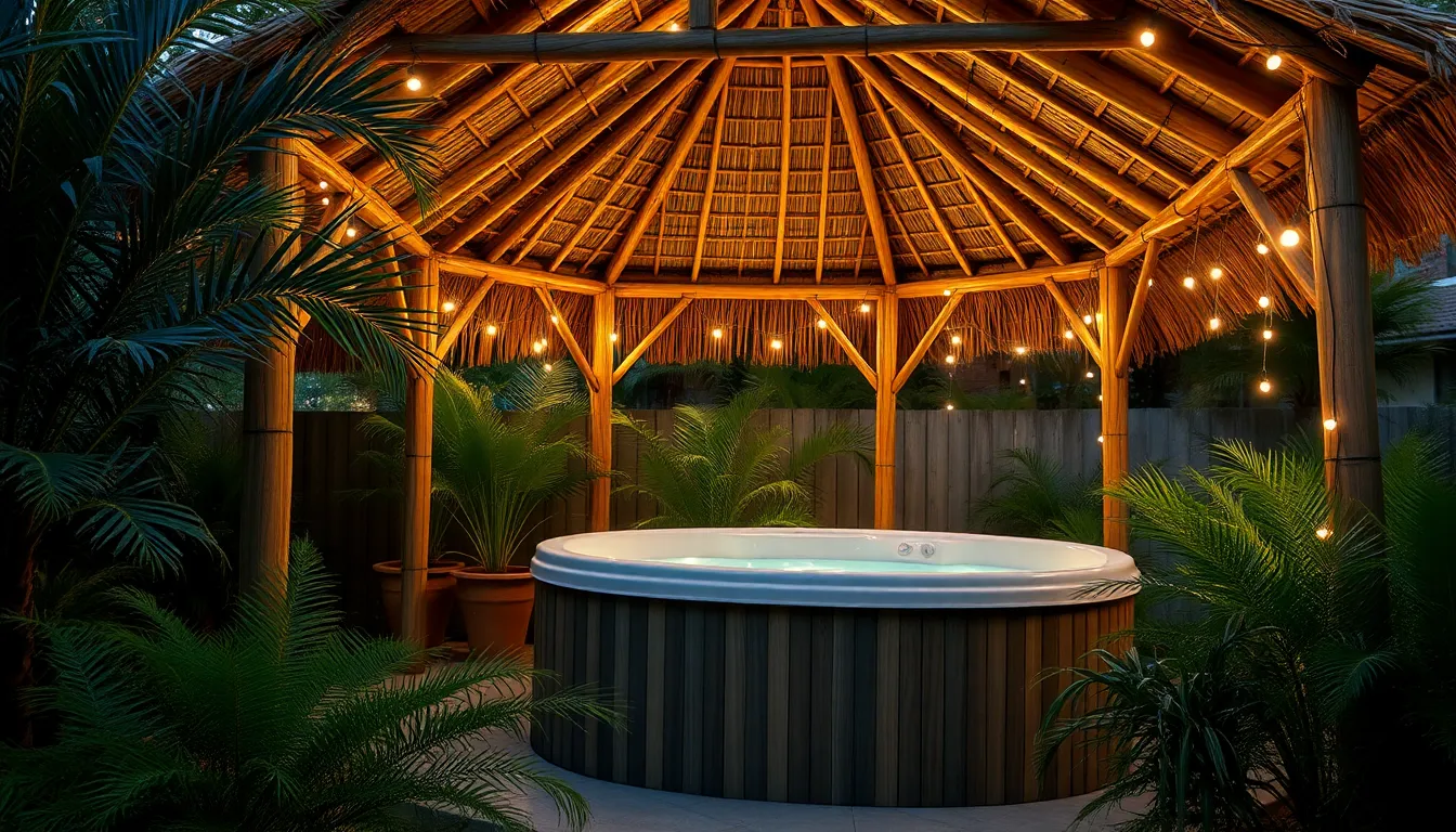 25 Stunning Hot Tub Gazebo Ideas That Will Transform Your Backyard Into a Spa Oasis 16 25 Stunning Hot Tub Gazebo Ideas That Will Transform Your Backyard Into a Spa Oasis 15