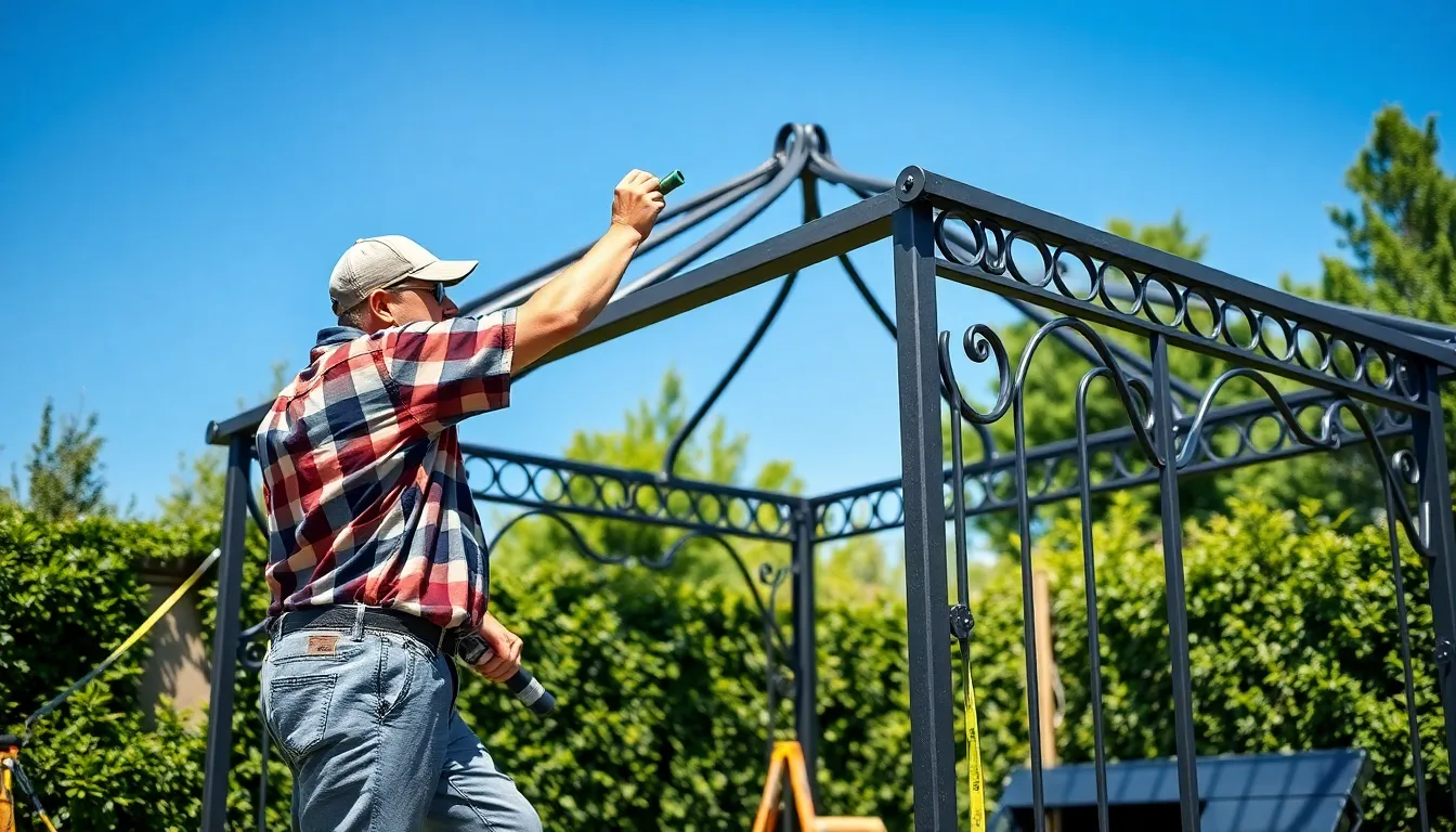 15 Stunning Metal Gazebo Ideas to Transform Your Backyard Outdoor Space 16 15 Stunning Metal Gazebo Ideas to Transform Your Backyard Outdoor Space 15
