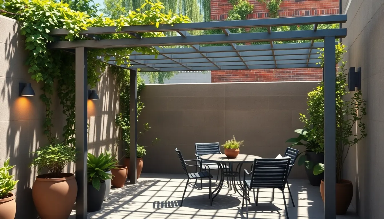 25 Stunning Metal Pergola Patio Ideas That Transform Your Outdoor Space 16 25 Stunning Metal Pergola Patio Ideas That Transform Your Outdoor Space 15