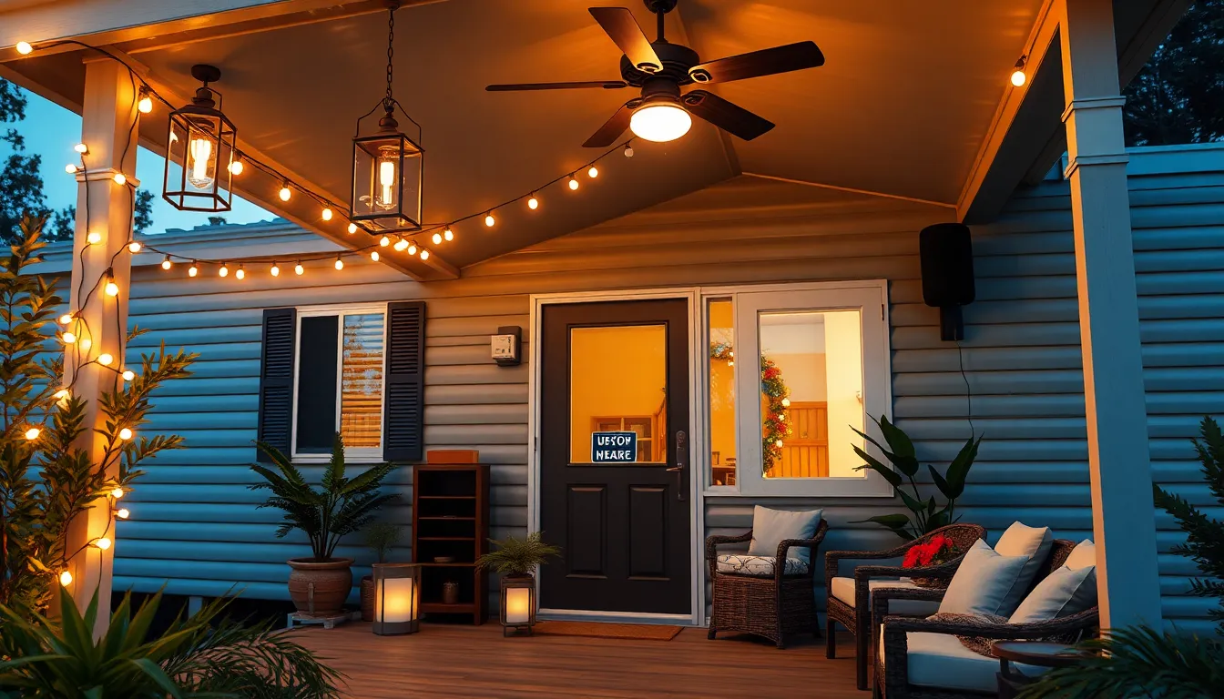 25 Mobile Home Front Porch Ideas That'll Transform Your Entrance on Any Budget 16 25 Mobile Home Front Porch Ideas That'll Transform Your Entrance on Any Budget 15