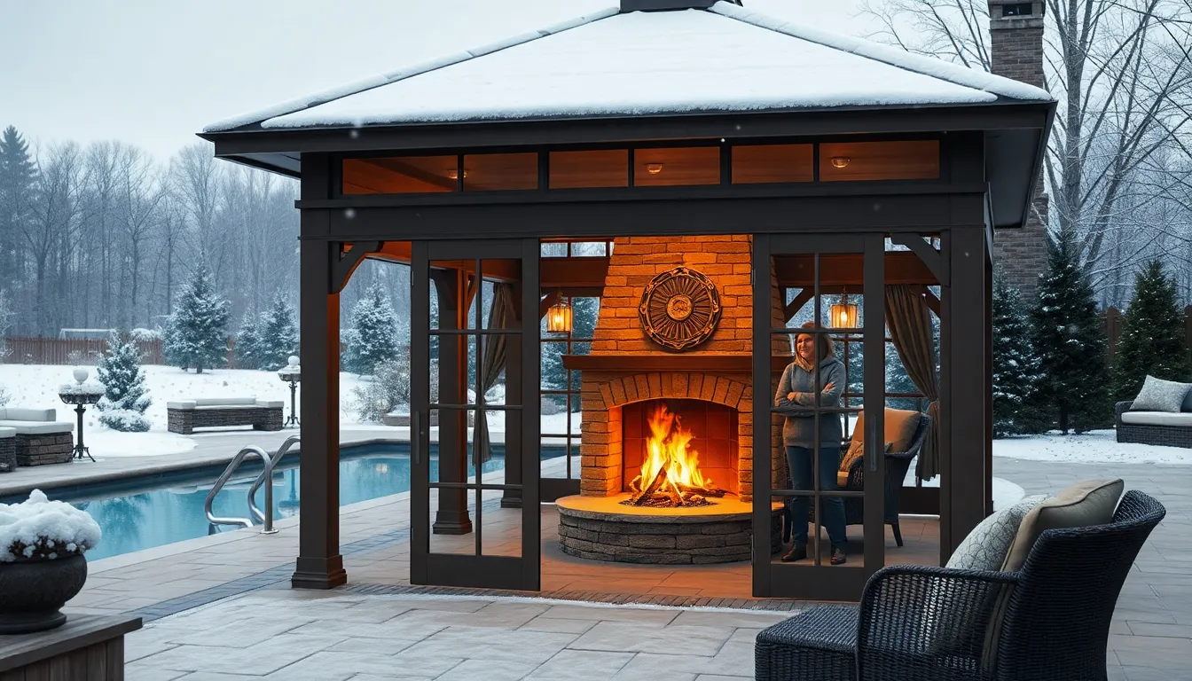 25 Stunning Pool Gazebo Ideas & Cabanas to Transform Your Backyard Oasis 16 25 Stunning Pool Gazebo Ideas & Cabanas to Transform Your Backyard Oasis 15
