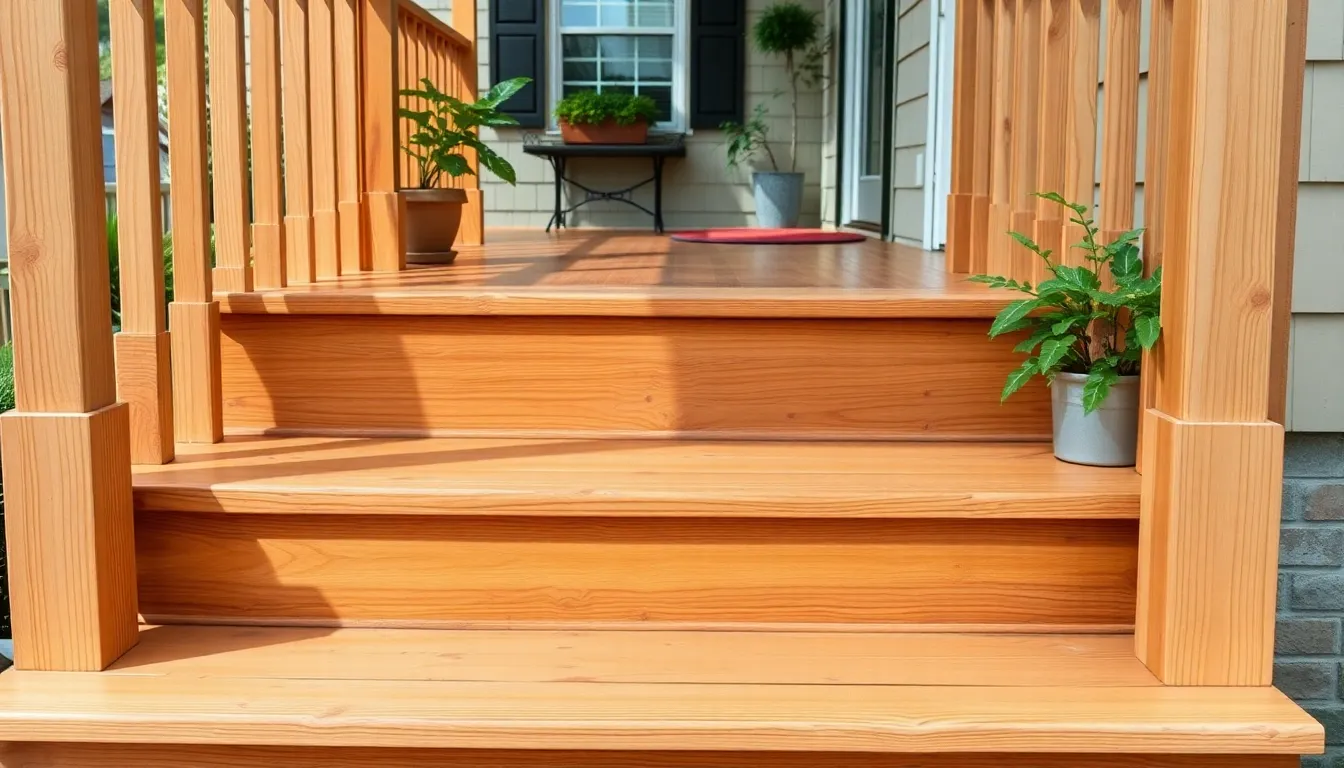 25 Stunning Wooden Porch Steps Ideas That Will Transform Your Home's Curb Appeal 16 25 Stunning Wooden Porch Steps Ideas That Will Transform Your Home's Curb Appeal 15