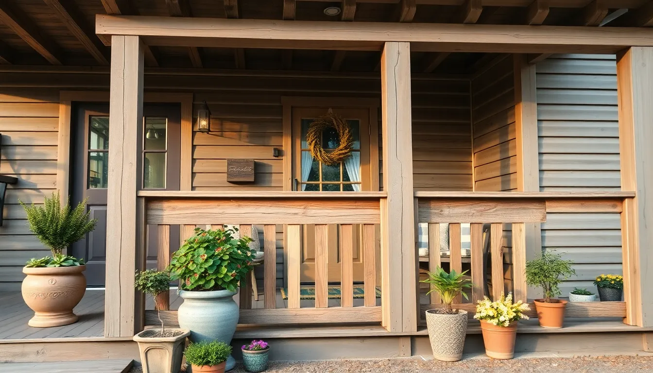 23 Stunning Farmhouse Front Porch Railing Ideas That'll Transform Your Home 18 23 Stunning Farmhouse Front Porch Railing Ideas That'll Transform Your Home 17