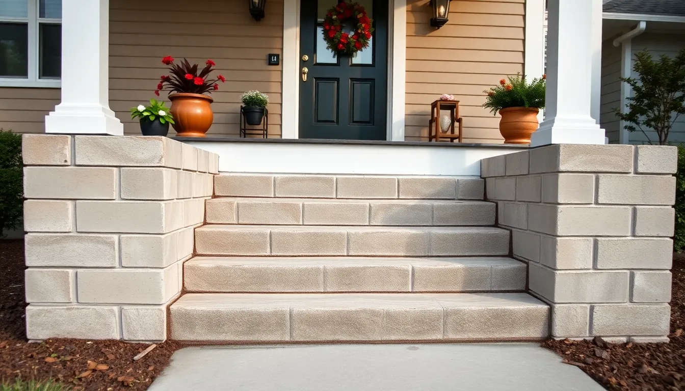 25 Front Porch Stairs Ideas That Will Transform Your Home's Curb Appeal 18 25 Front Porch Stairs Ideas That Will Transform Your Home's Curb Appeal 17