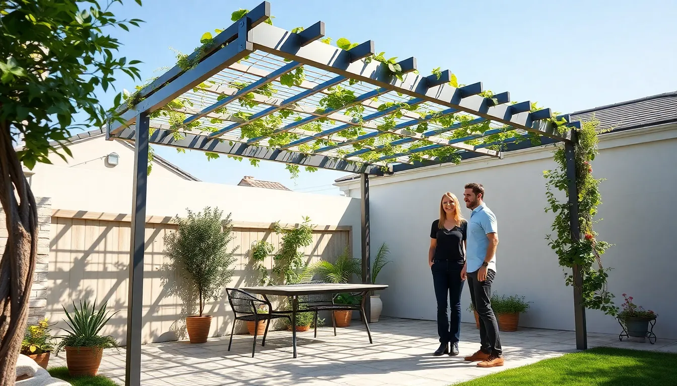 25 Stunning Metal Pergola Patio Ideas That Transform Your Outdoor Space 18 25 Stunning Metal Pergola Patio Ideas That Transform Your Outdoor Space 17