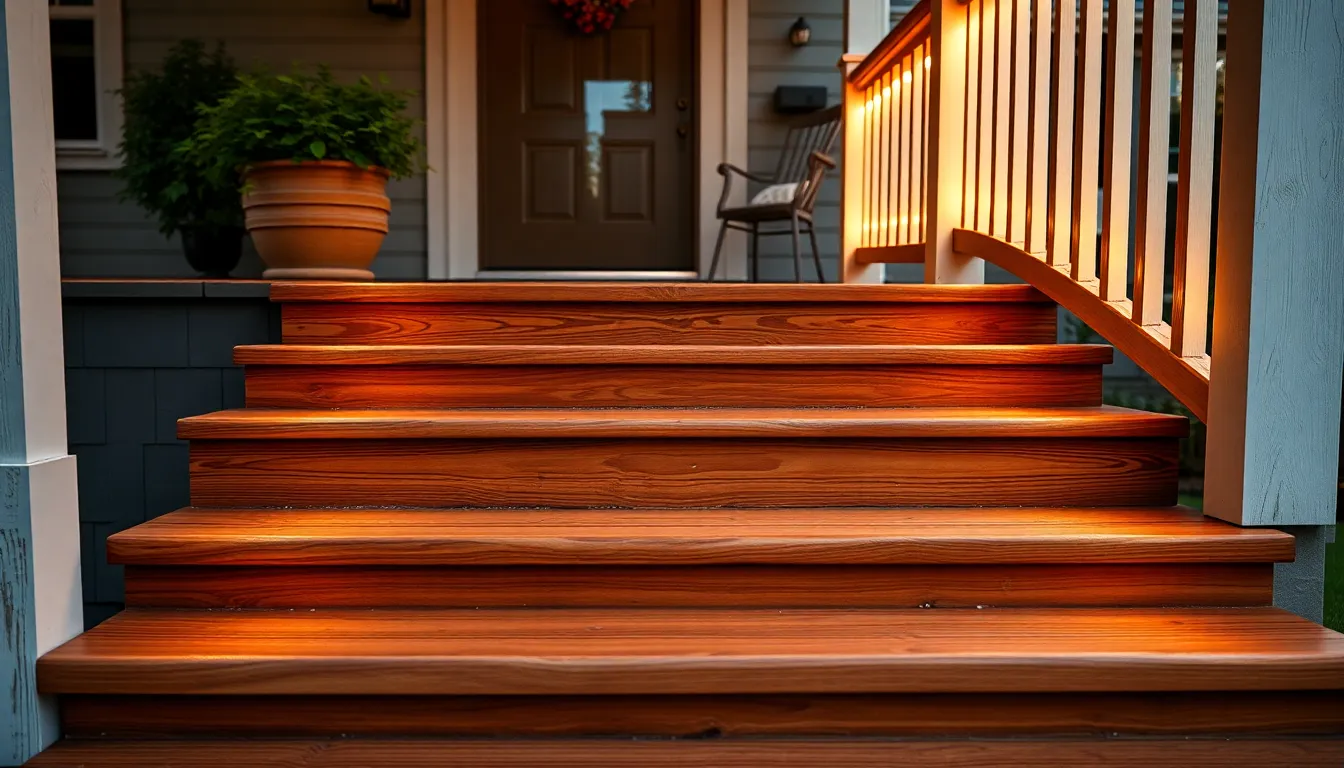 25 Stunning Wooden Porch Steps Ideas That Will Transform Your Home's Curb Appeal 18 25 Stunning Wooden Porch Steps Ideas That Will Transform Your Home's Curb Appeal 17