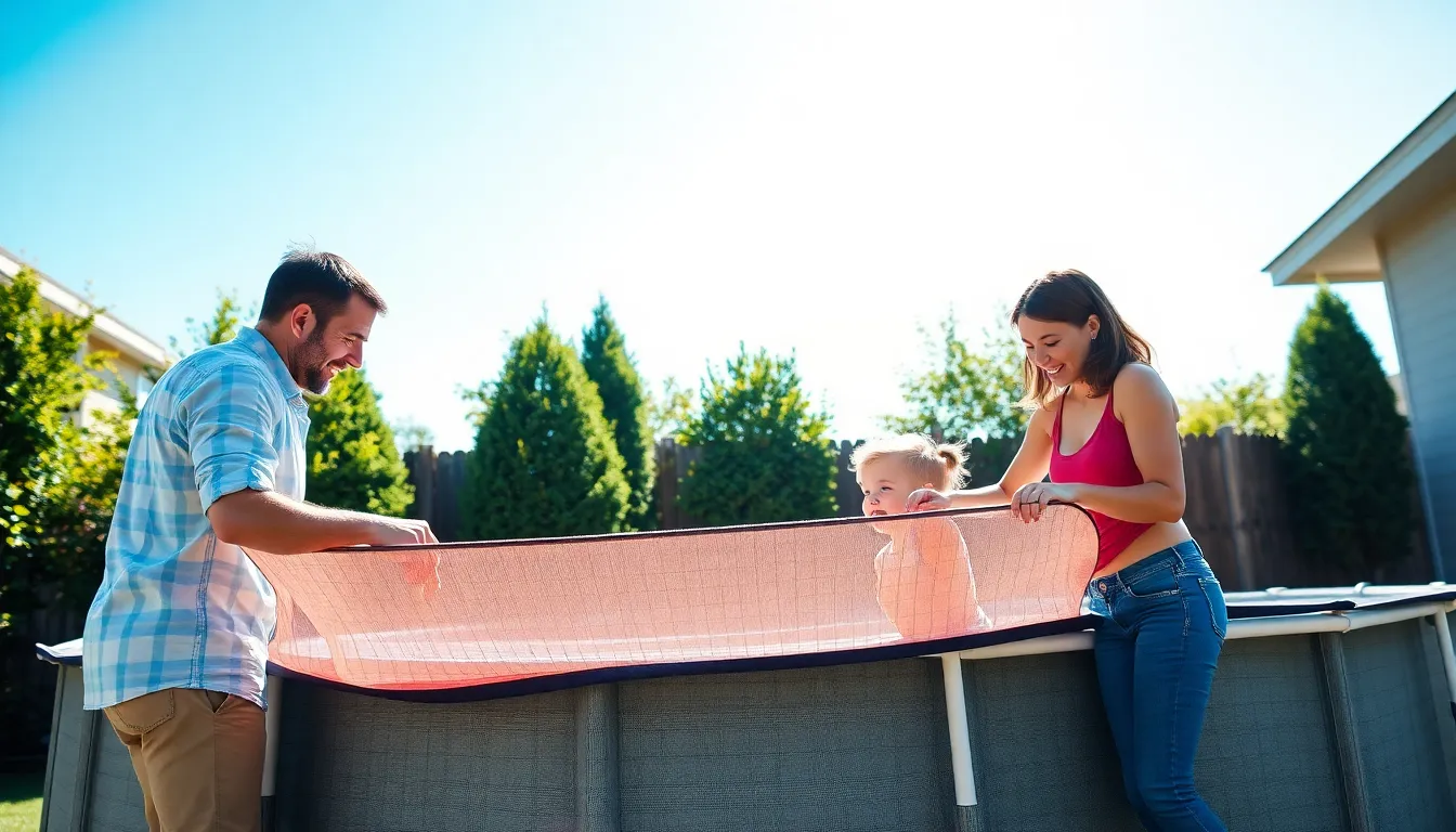 15 Above Ground Pool Cover Ideas That Will Save You Money & Time 2 15 Above Ground Pool Cover Ideas That Will Save You Money & Time 1