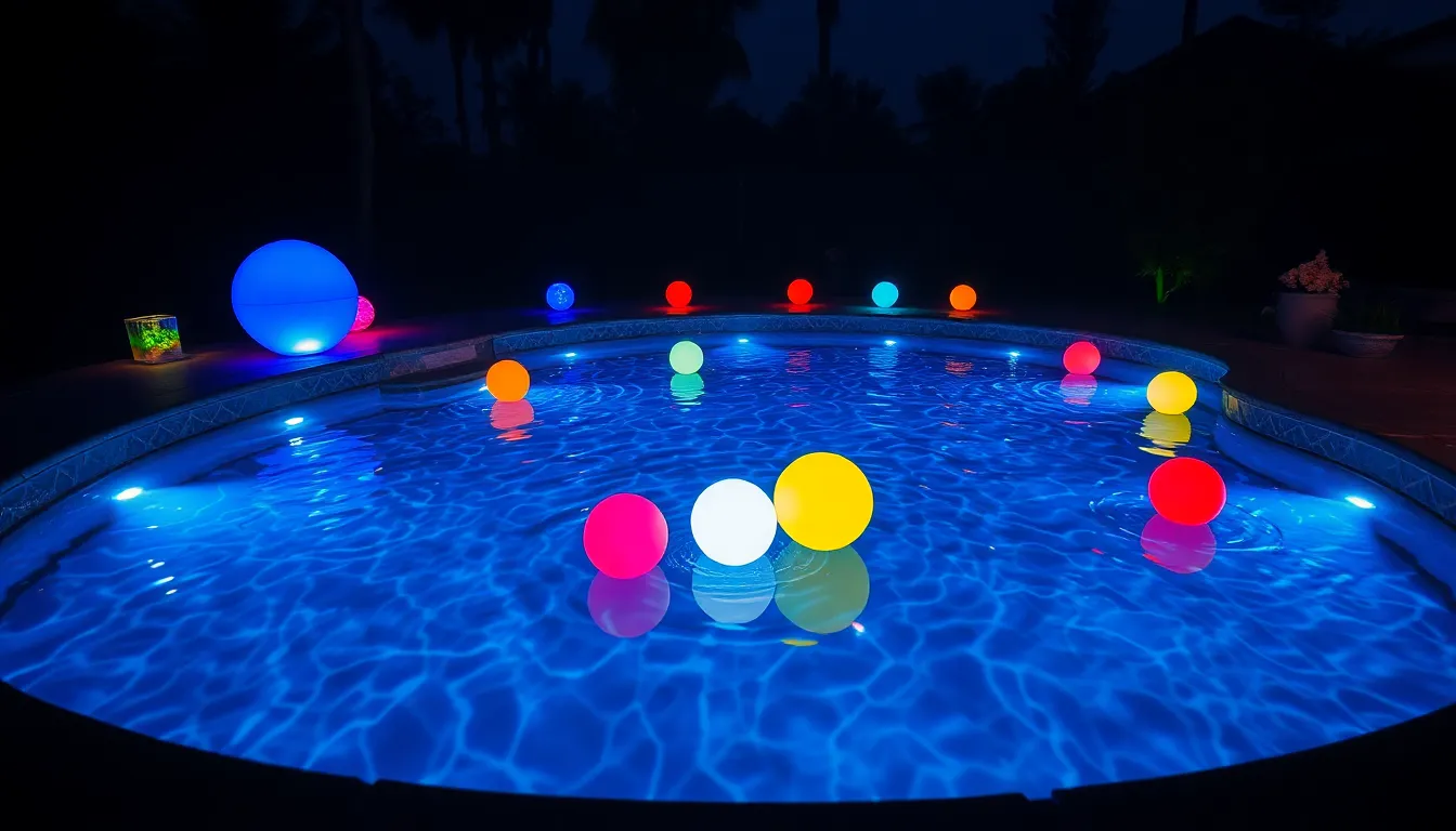25 Above Ground Pool Lighting Ideas That Transform Your Backyard Into a Magical Oasis 2 25 Above Ground Pool Lighting Ideas That Transform Your Backyard Into a Magical Oasis 1