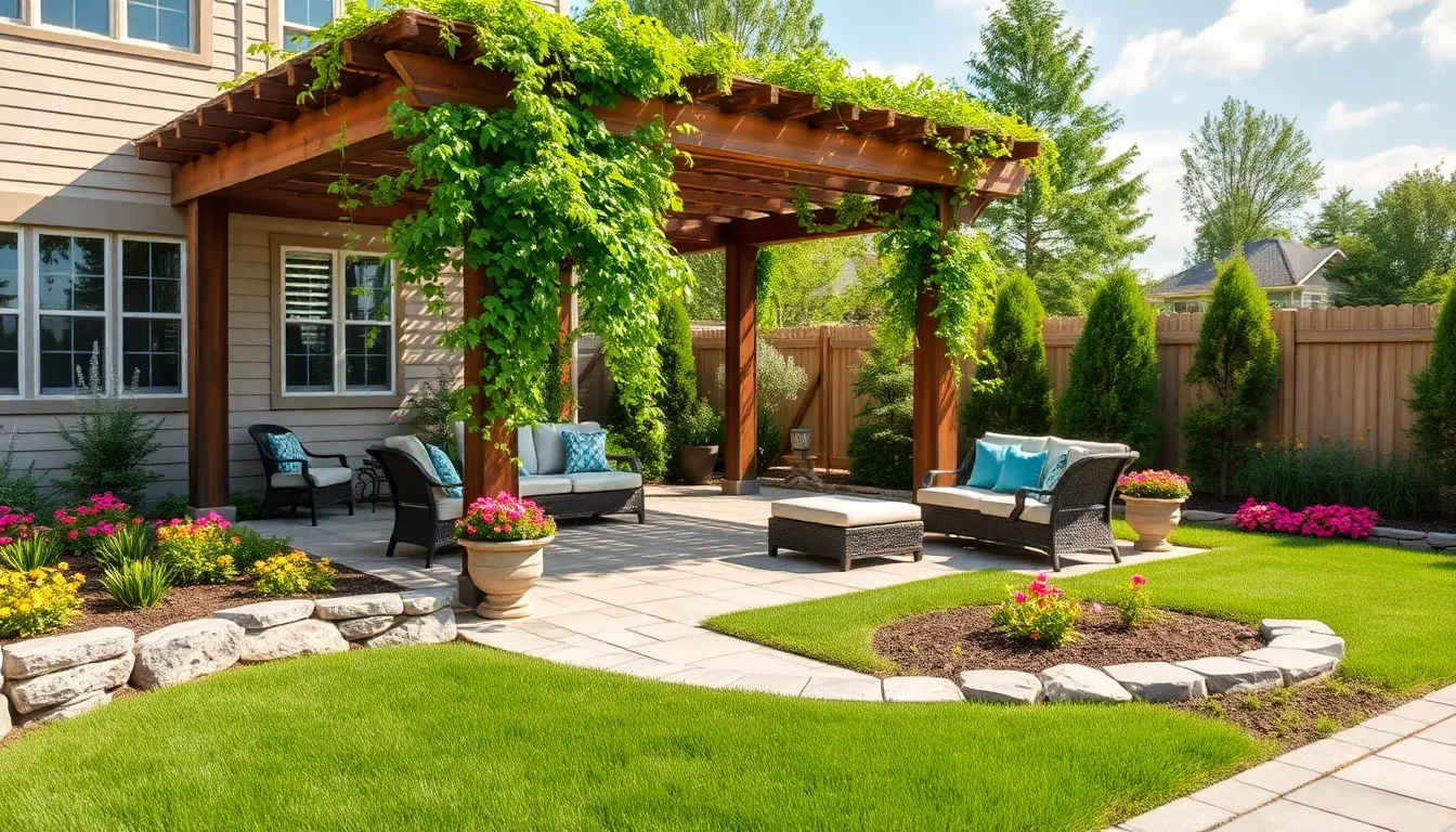 27 Stunning Backyard Patio Landscaping Ideas That Transform Any Outdoor Space 2 27 Stunning Backyard Patio Landscaping Ideas That Transform Any Outdoor Space 1