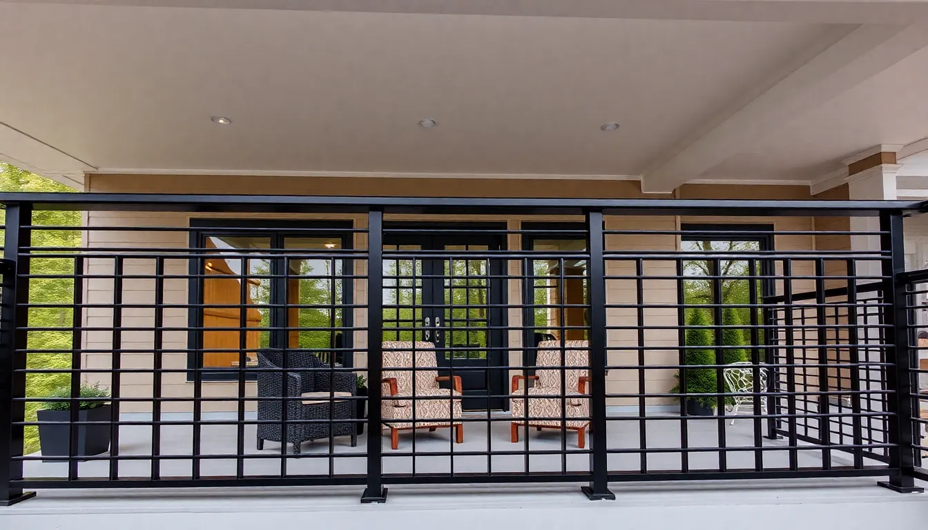 27 Stunning Black Porch Railing Ideas That Will Transform Your Home's Curb Appeal 2 27 Stunning Black Porch Railing Ideas That Will Transform Your Home's Curb Appeal 1