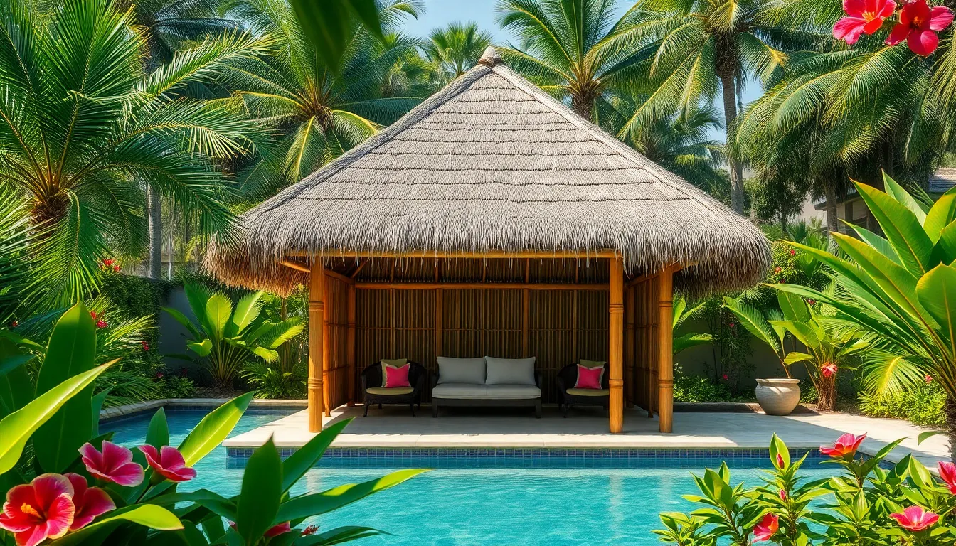25 Stunning Poolside Cabana Ideas to Transform Your Backyard Into a Resort Oasis 2 25 Stunning Poolside Cabana Ideas to Transform Your Backyard Into a Resort Oasis 1
