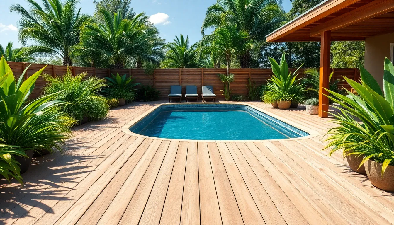 15 Cheap Pool Deck Ideas That Look Expensive (Under $500!) 2 15 Cheap Pool Deck Ideas That Look Expensive (Under $500!) 1