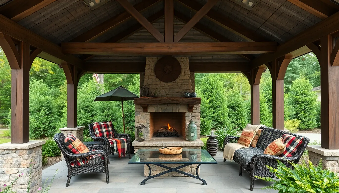 25 Stunning Covered Patio Ideas with Fireplace for Year-Round Outdoor Living 2 25 Stunning Covered Patio Ideas with Fireplace for Year-Round Outdoor Living 1