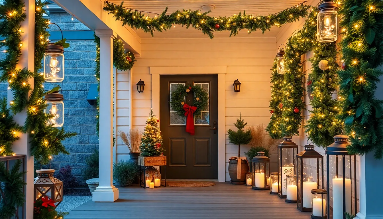 25 Farmhouse Christmas Porch Ideas That'll Make Your Neighbors Jealous This Holiday 1