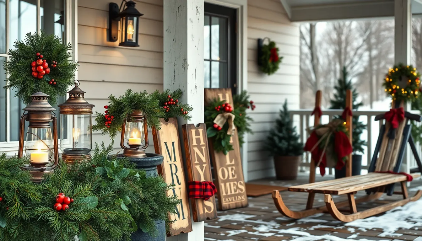 30 Rustic Front Porch Christmas Decor Ideas That'll Make Your Home the Talk of the Block 2 30 Rustic Front Porch Christmas Decor Ideas That'll Make Your Home the Talk of the Block 1