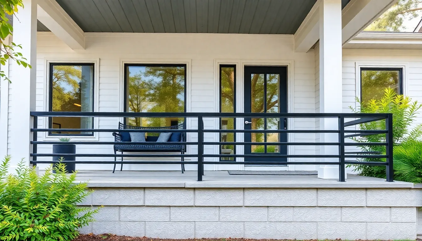 25 Stunning Front Porch Railing Ideas That'll Transform Your Home's Curb Appeal 2 25 Stunning Front Porch Railing Ideas That'll Transform Your Home's Curb Appeal 1