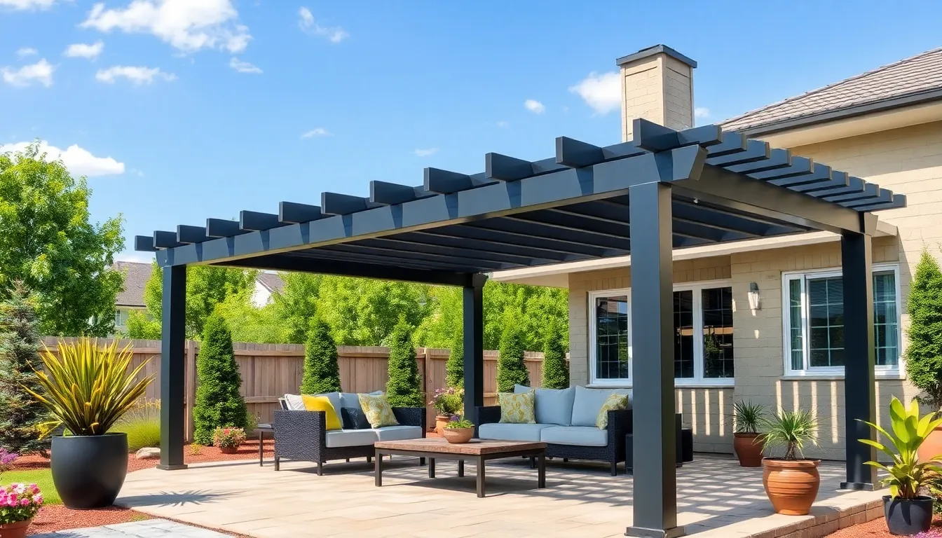 25 Stunning Metal Pergola Patio Ideas That Transform Your Outdoor Space 2 25 Stunning Metal Pergola Patio Ideas That Transform Your Outdoor Space 1