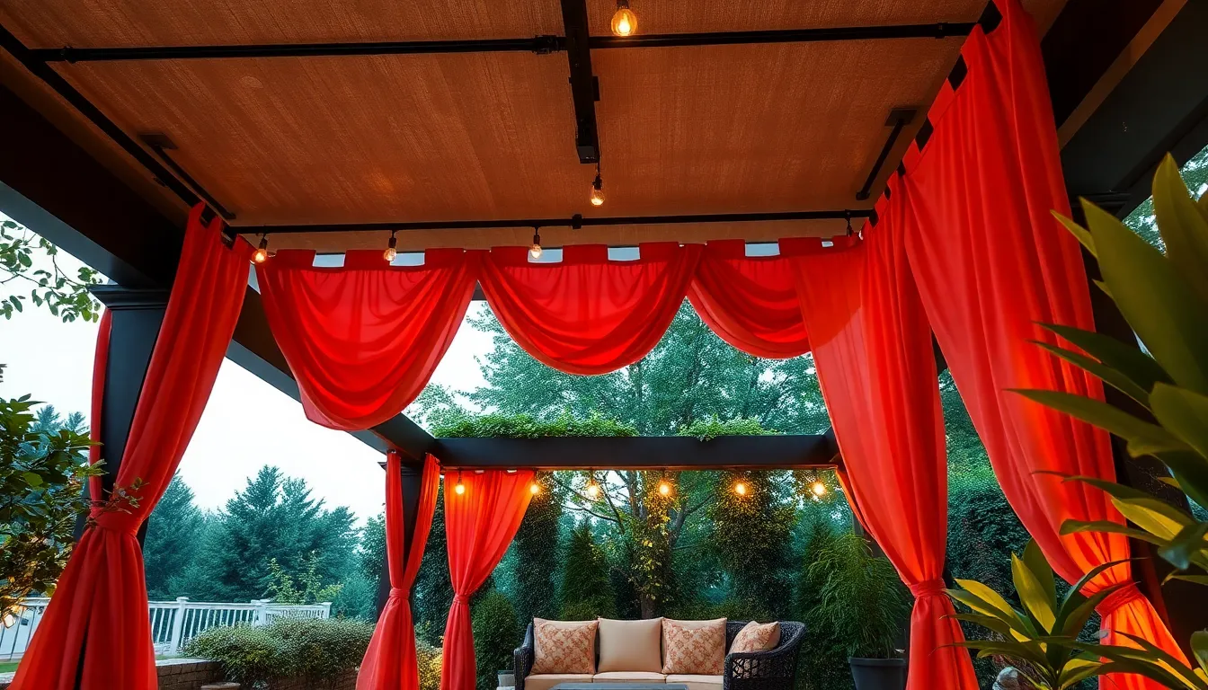 25 Stunning Outdoor Patio Curtains Ideas to Transform Your Space 2 25 Stunning Outdoor Patio Curtains Ideas to Transform Your Space 1