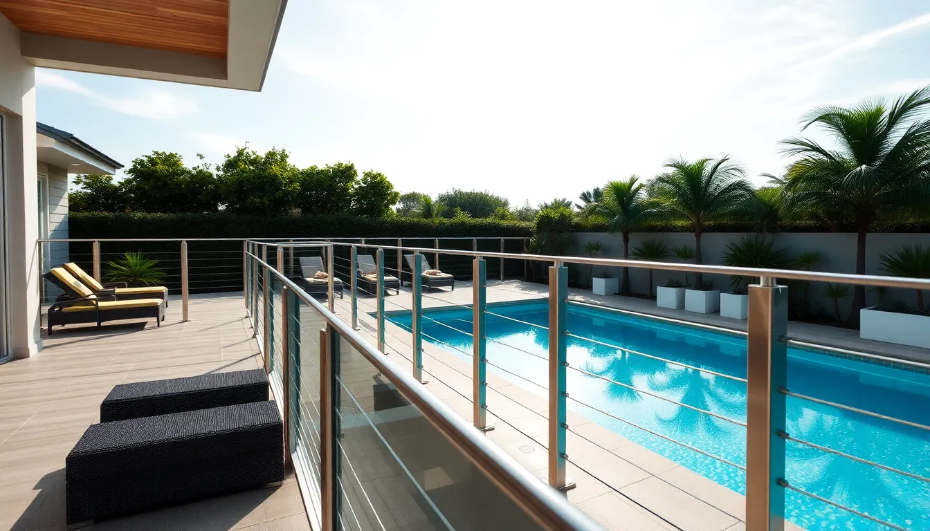 15 Stunning Pool Deck Railing Ideas That Transform Your Backyard Oasis 2 15 Stunning Pool Deck Railing Ideas That Transform Your Backyard Oasis 1