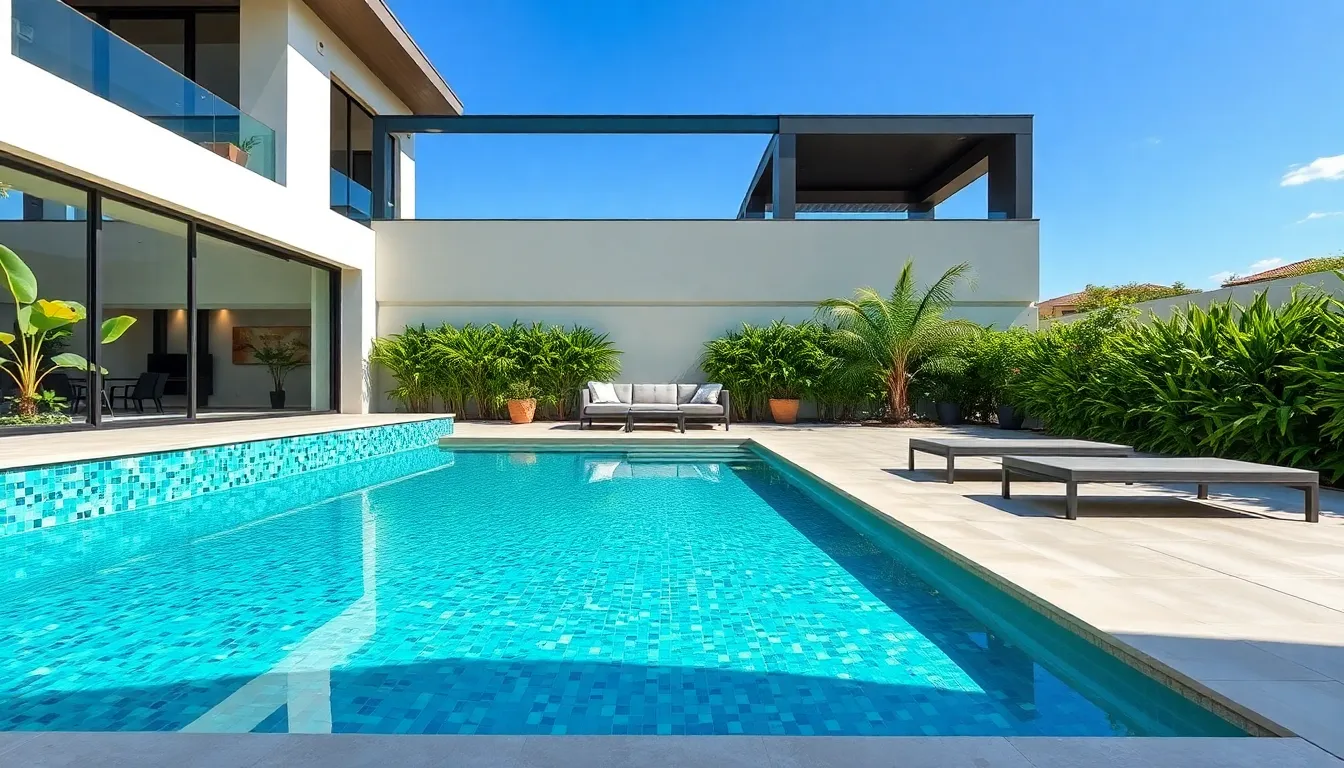 25 Stunning Pool Waterline Tile Ideas to Transform Your Swimming Pool 2 25 Stunning Pool Waterline Tile Ideas to Transform Your Swimming Pool 1