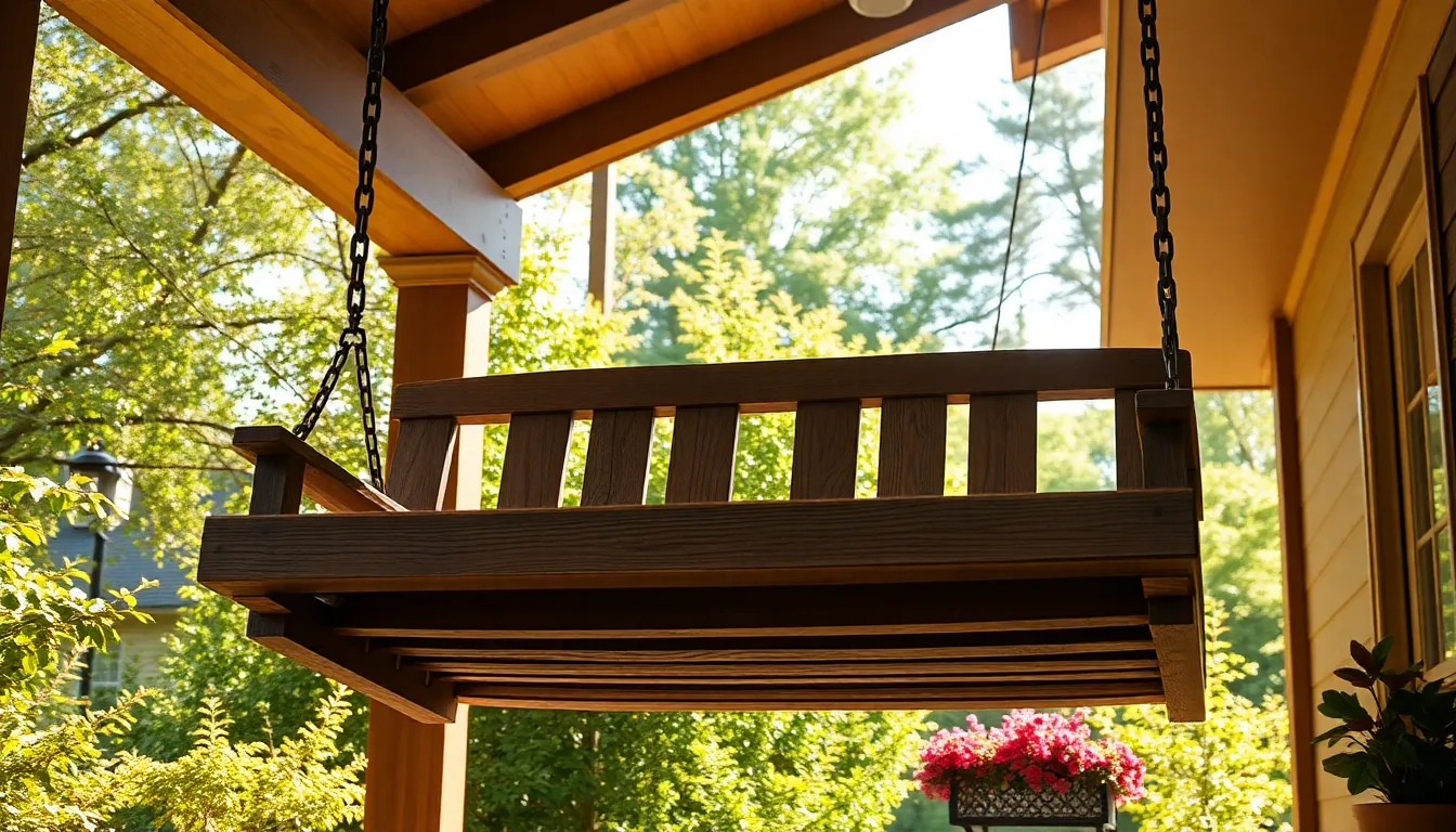 15 Creative Porch Swing Hanging Ideas That Transform Your Outdoor Space 2 15 Creative Porch Swing Hanging Ideas That Transform Your Outdoor Space 1