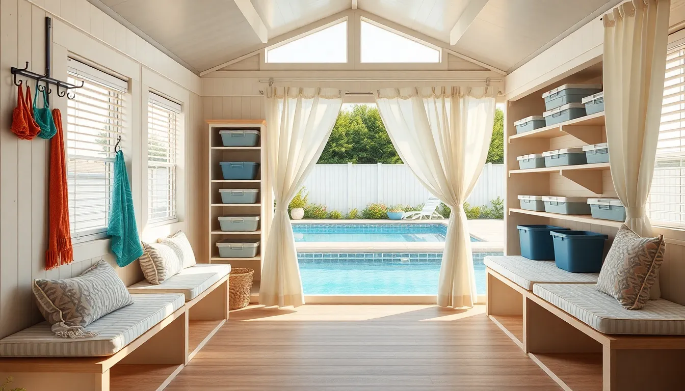 25 Creative Shed Pool House Ideas to Transform Your Backyard Into a Luxury Oasis 2 25 Creative Shed Pool House Ideas to Transform Your Backyard Into a Luxury Oasis 1