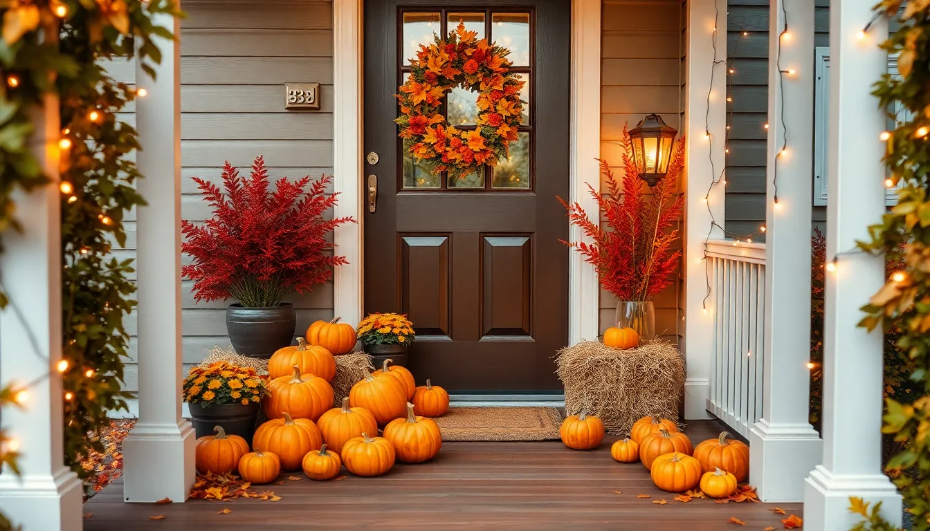 25 Small Front Porch Fall Decor Ideas That'll Make Your Neighbors Jealous 2 25 Small Front Porch Fall Decor Ideas That'll Make Your Neighbors Jealous 1
