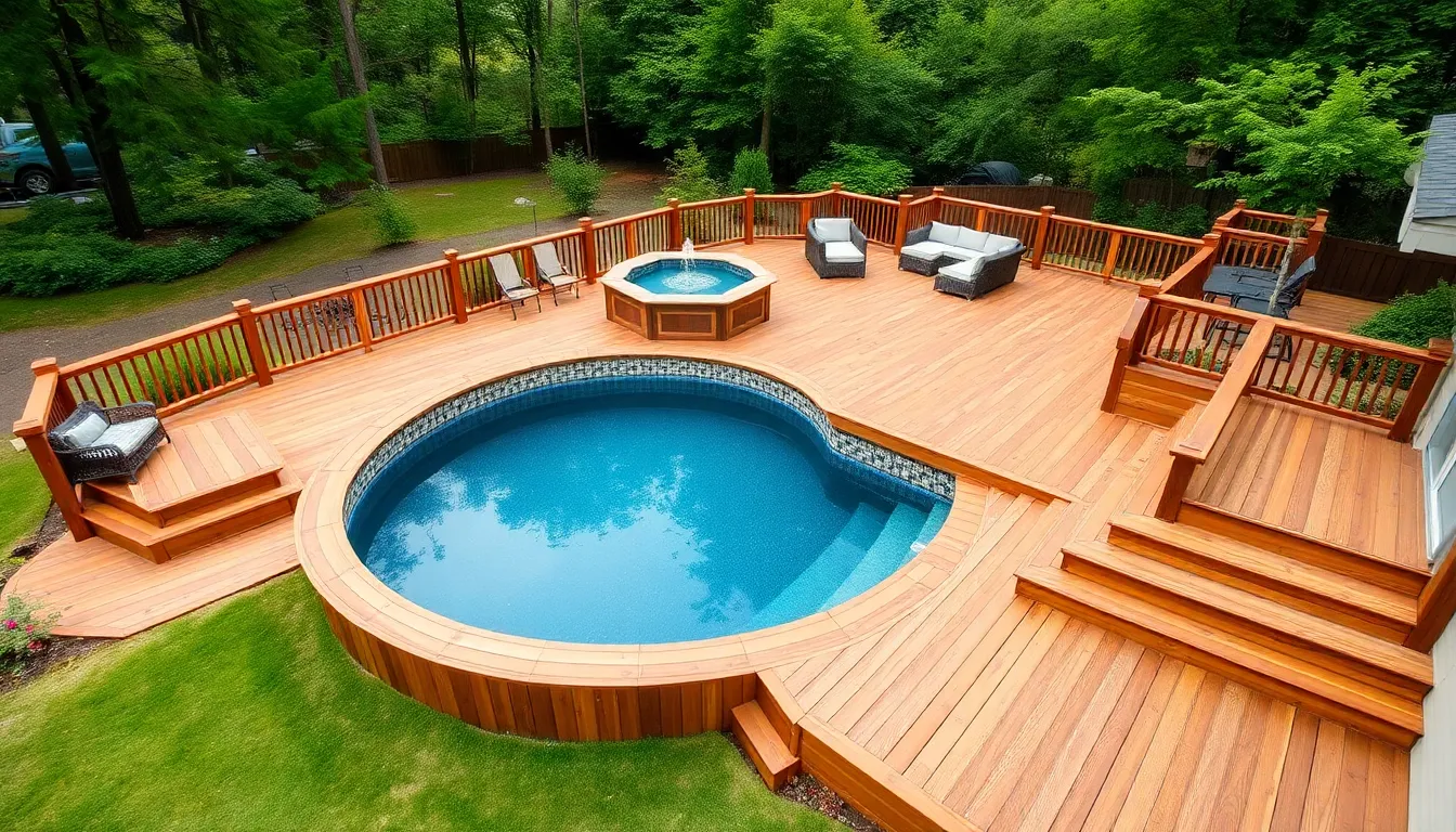 25 Stunning Sunken Above Ground Pool Ideas That Look Like Million-Dollar Backyards 2 25 Stunning Sunken Above Ground Pool Ideas That Look Like Million-Dollar Backyards 1
