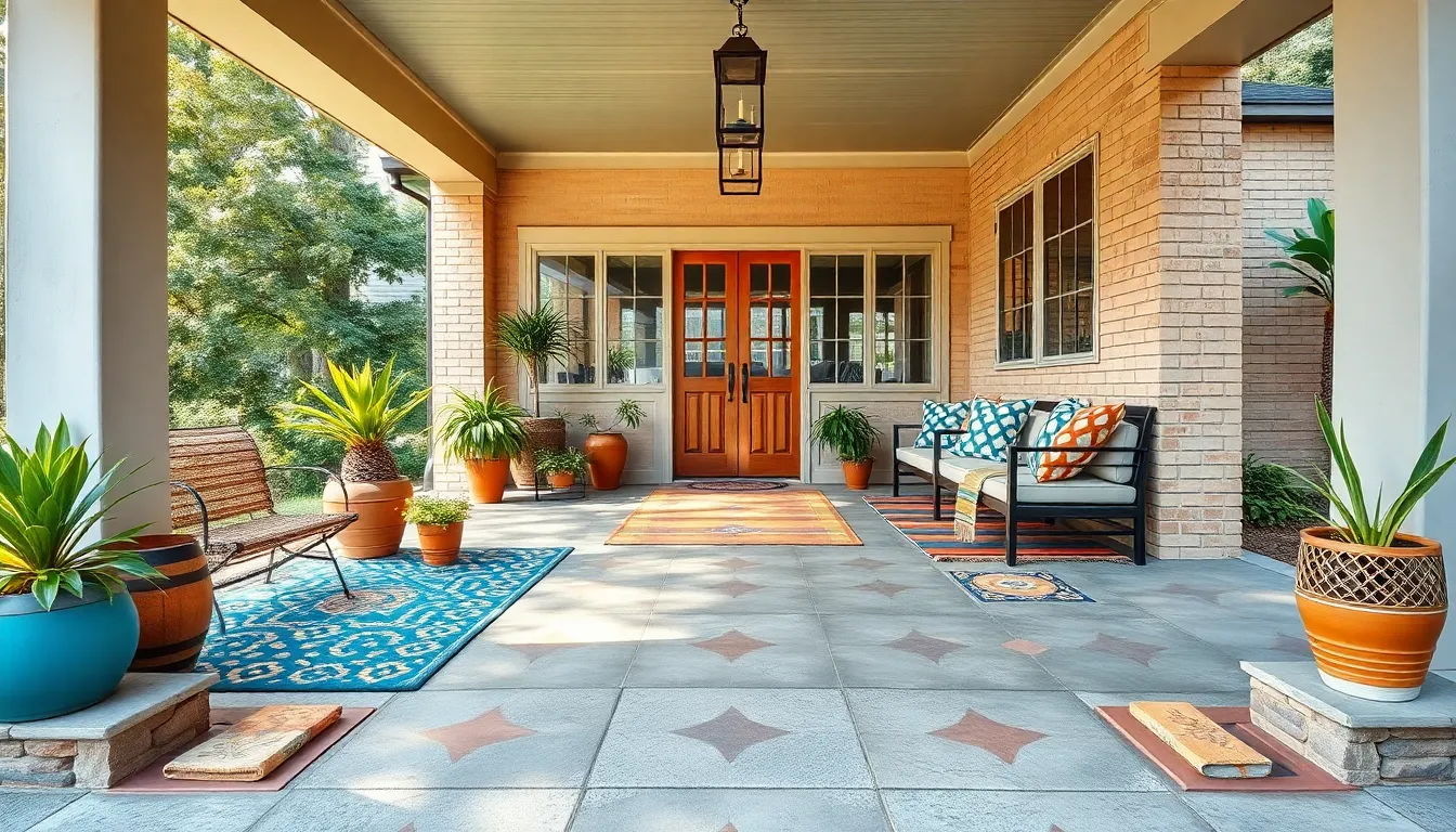 25 Stunning Uncovered Front Porch Ideas to Transform Your Entrance on Any Budget 2 25 Stunning Uncovered Front Porch Ideas to Transform Your Entrance on Any Budget 1