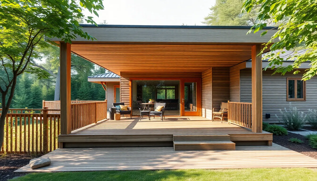 25 Stunning Wood Front Porch Ideas That Boost Your Home's Curb Appeal 2 25 Stunning Wood Front Porch Ideas That Boost Your Home's Curb Appeal 1