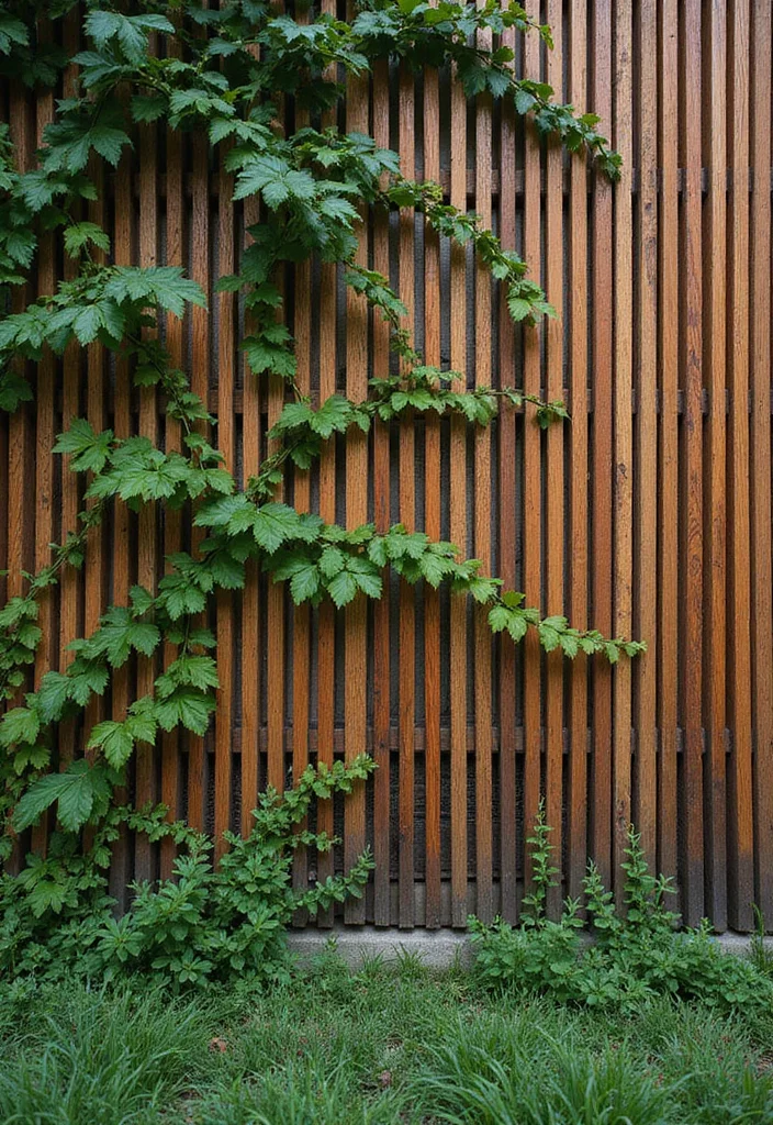 10 Backyard Garden Fence Ideas for Structure and Security - 1. Vertical Wooden Slats